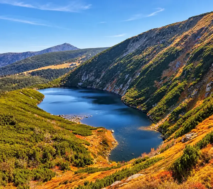 Krkonoše: krajina a významná místa